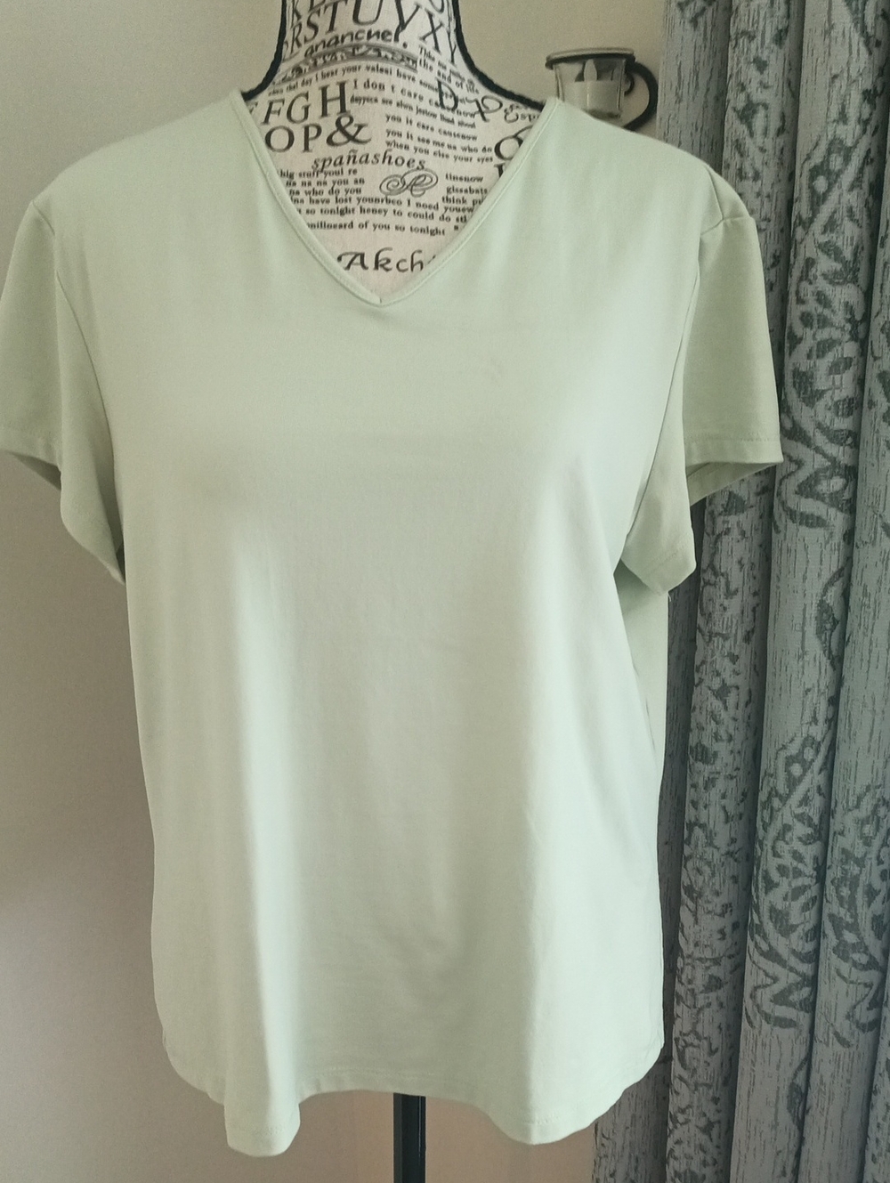 Merona Pale Mint Stretch Short Sleeve Blouse